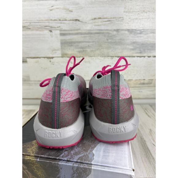 Rocky womens 9.5 pink workknit lx composite toe work shoe sneaker new - Picture 5 of 9
